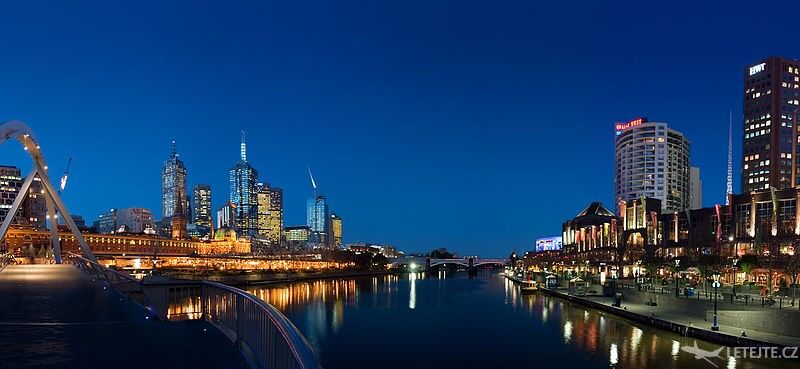 Město Melbourne září životem i v noci, autor: Diliff