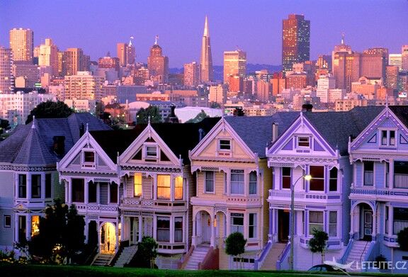 San Francisco se pyšní šikmými ulicemi a Viktoriánskými domy, autor: cestovanizakrasami