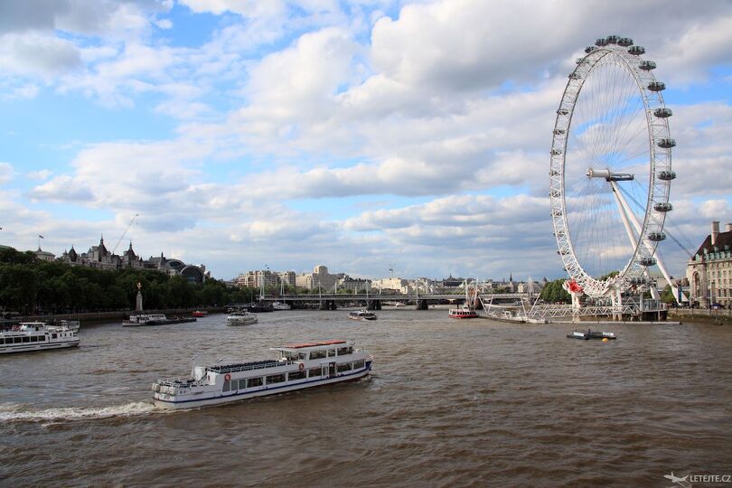 London Eye a Temže, autor: Vera Kratochvil