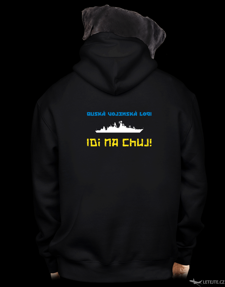 Ukrajina – Lodi idi na chuj pánská mikina na zip, foto: bastard.cz